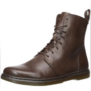 Dr Martens Danica Ankle Boot in Smooth Full Grain Brown Leather Size 8